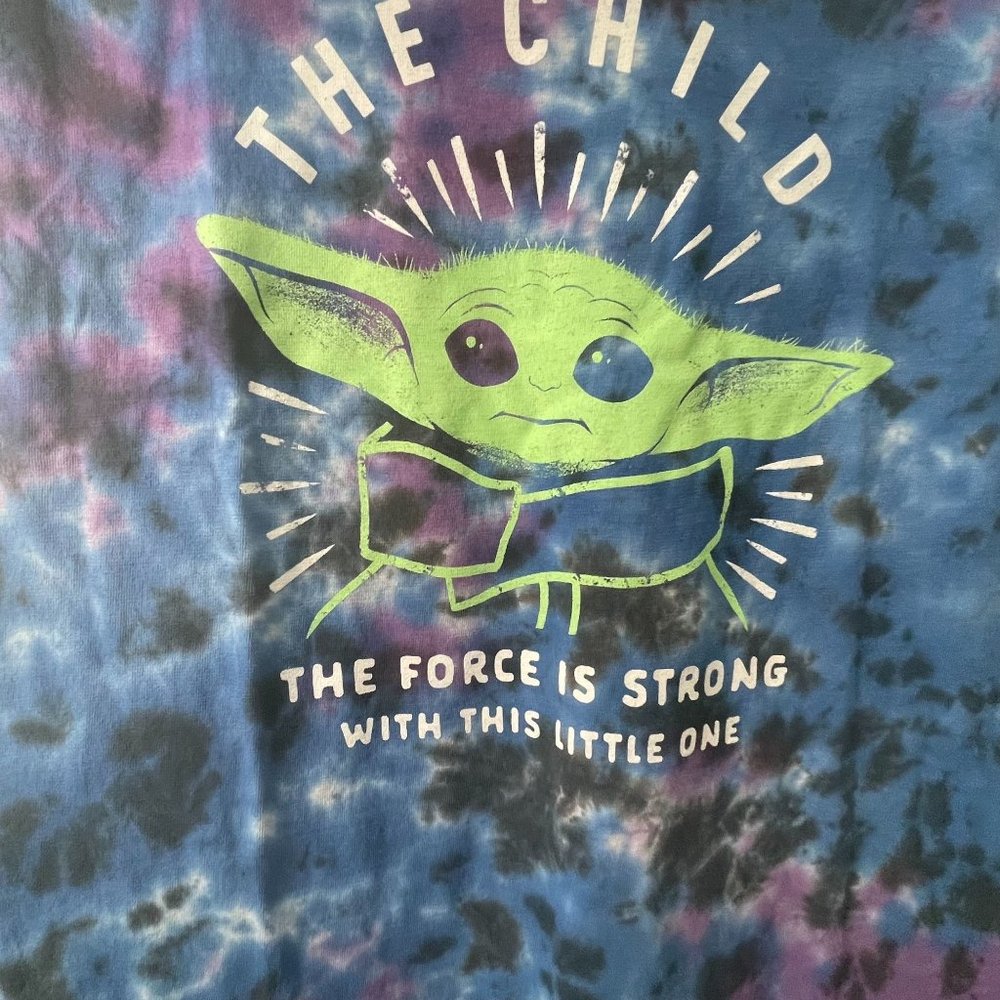 Baby Yoda T-Shirt Tie Dye Star Wars Shirt - S